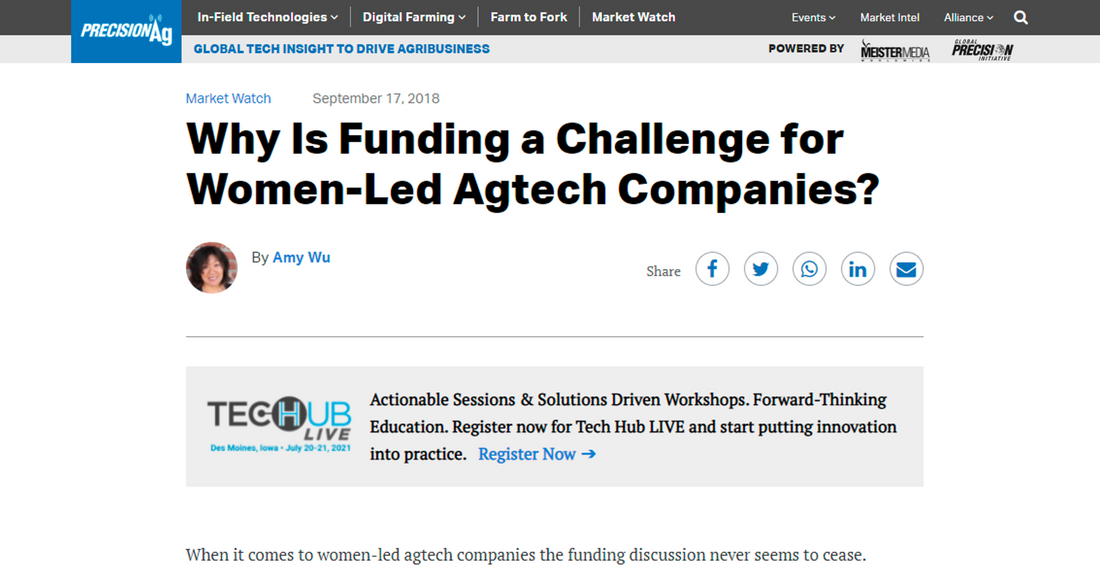 Precision Ag Feature: Why Is Funding A Challenge For Women-Led Agtech Companies